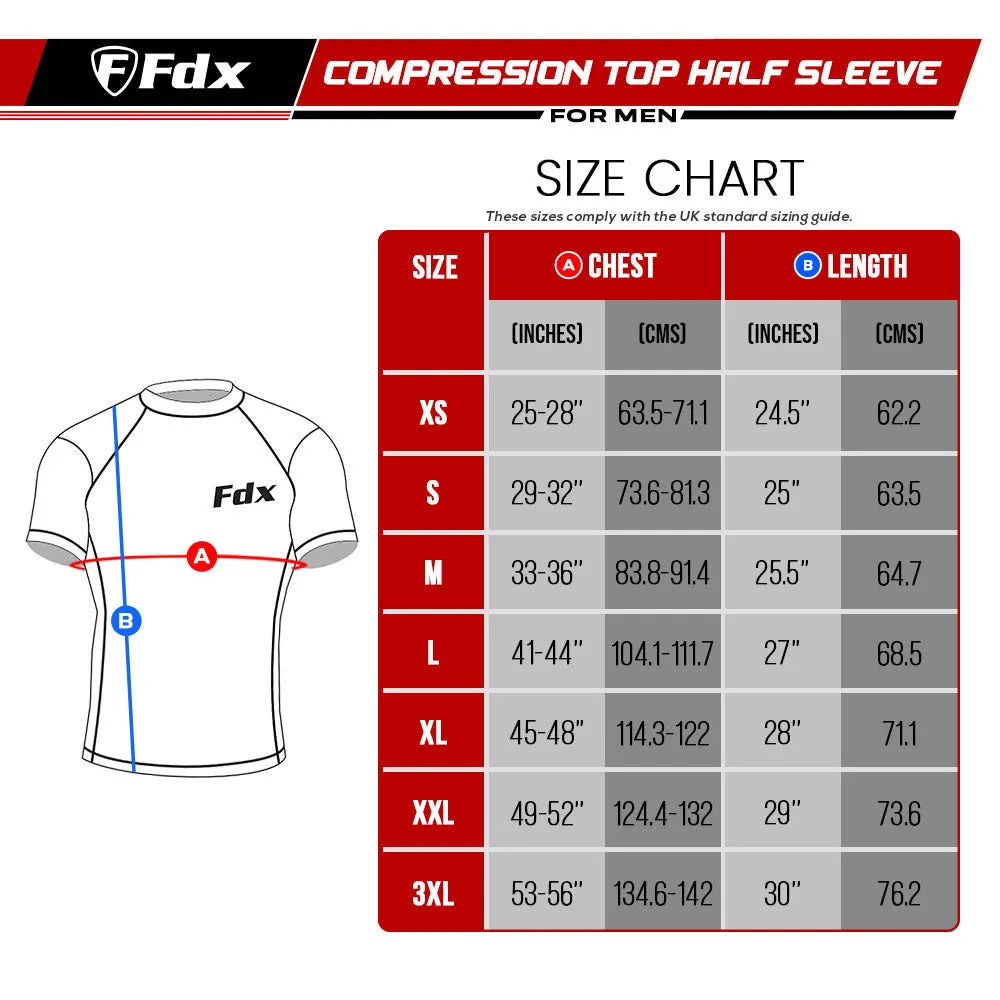 Fdx Cosmic Blue Men's & Boy's Short Sleeve Base Layer Gym Shirt