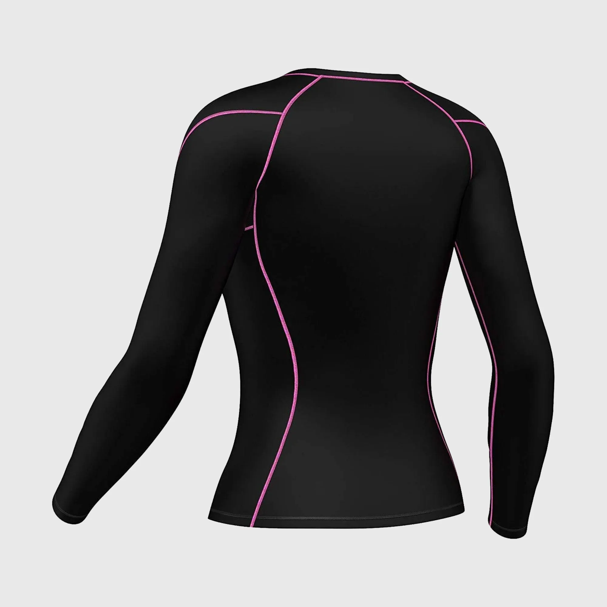 Fdx Monarch Pink Women's & Girl's Base Layer Long Sleeve Compression Top