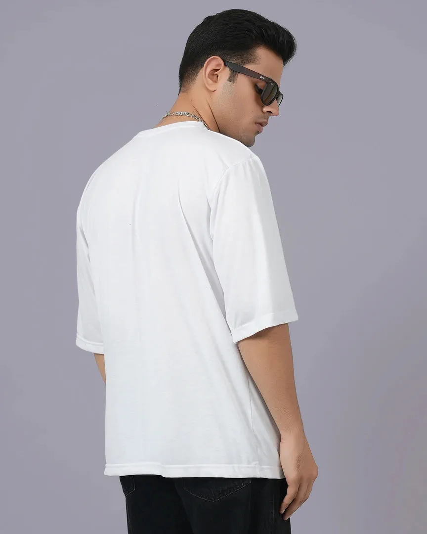 Fox White Oversized Men's T-shirt