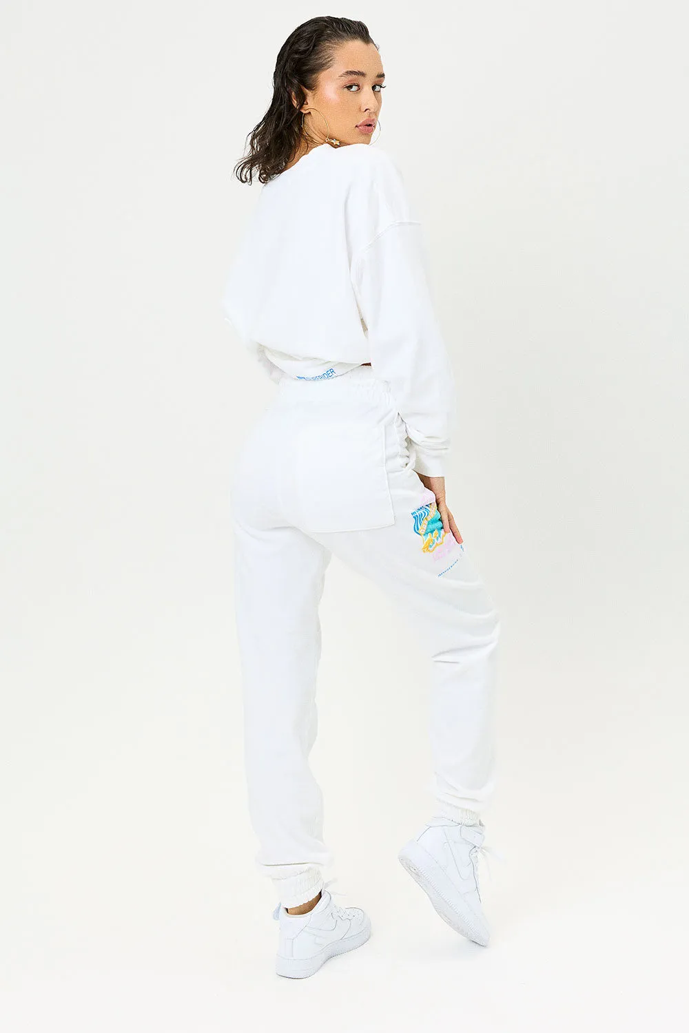 Frank Oversized Sweatpants - White Surfrider