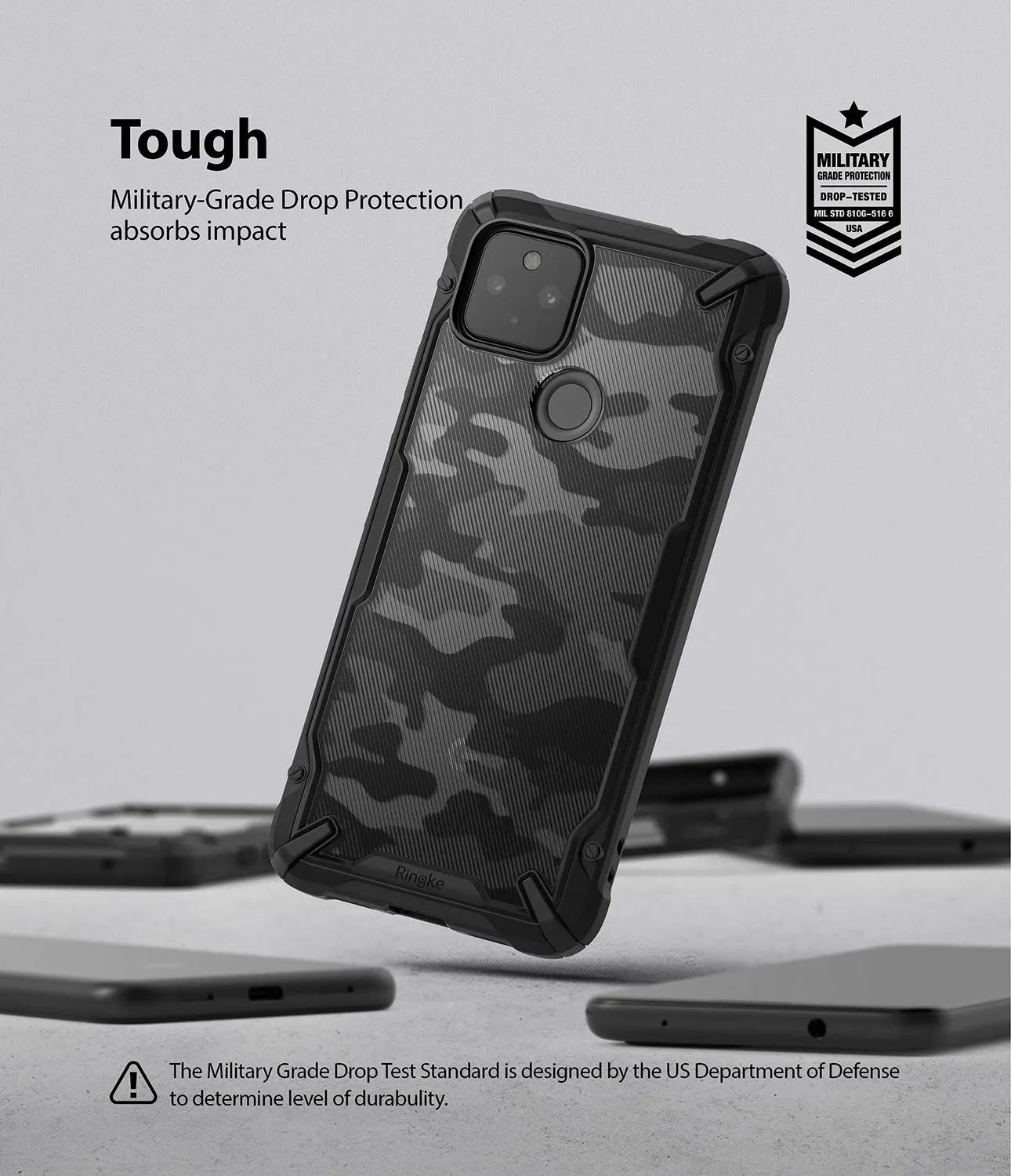 Google Pixel 4a 5G Back Cover Case | Fusion X - Design - Camo Black