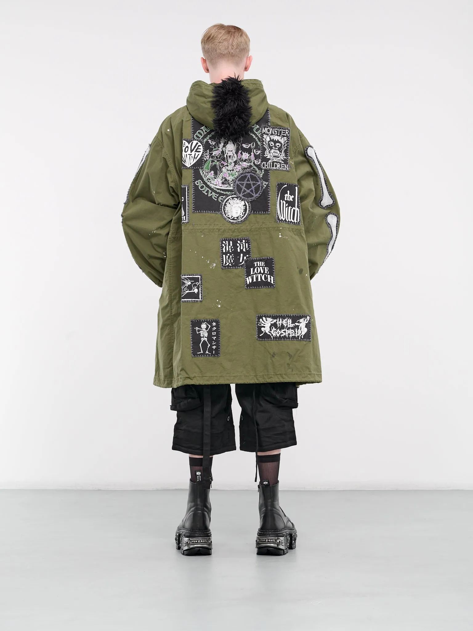 Graphic Patch Coat (KL792-KHAKI-GREEN)