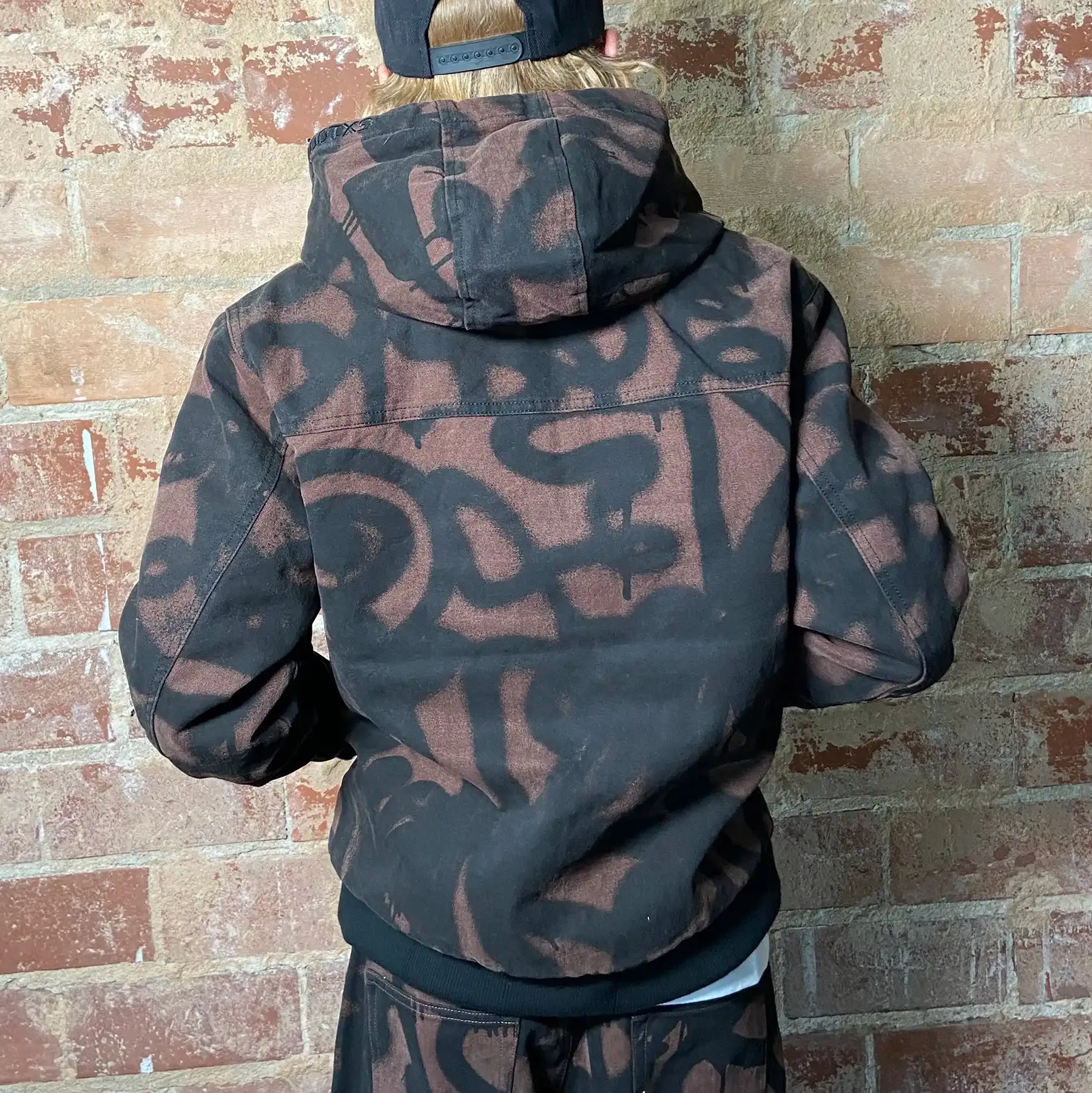 GX1000 Work Hooded Zip Jacket - Sprayed Brown