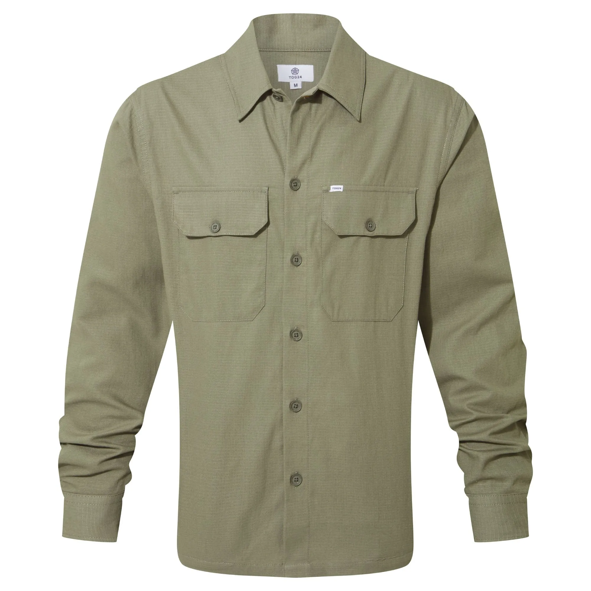 Hatch Mens Overshirt - Faded Khaki