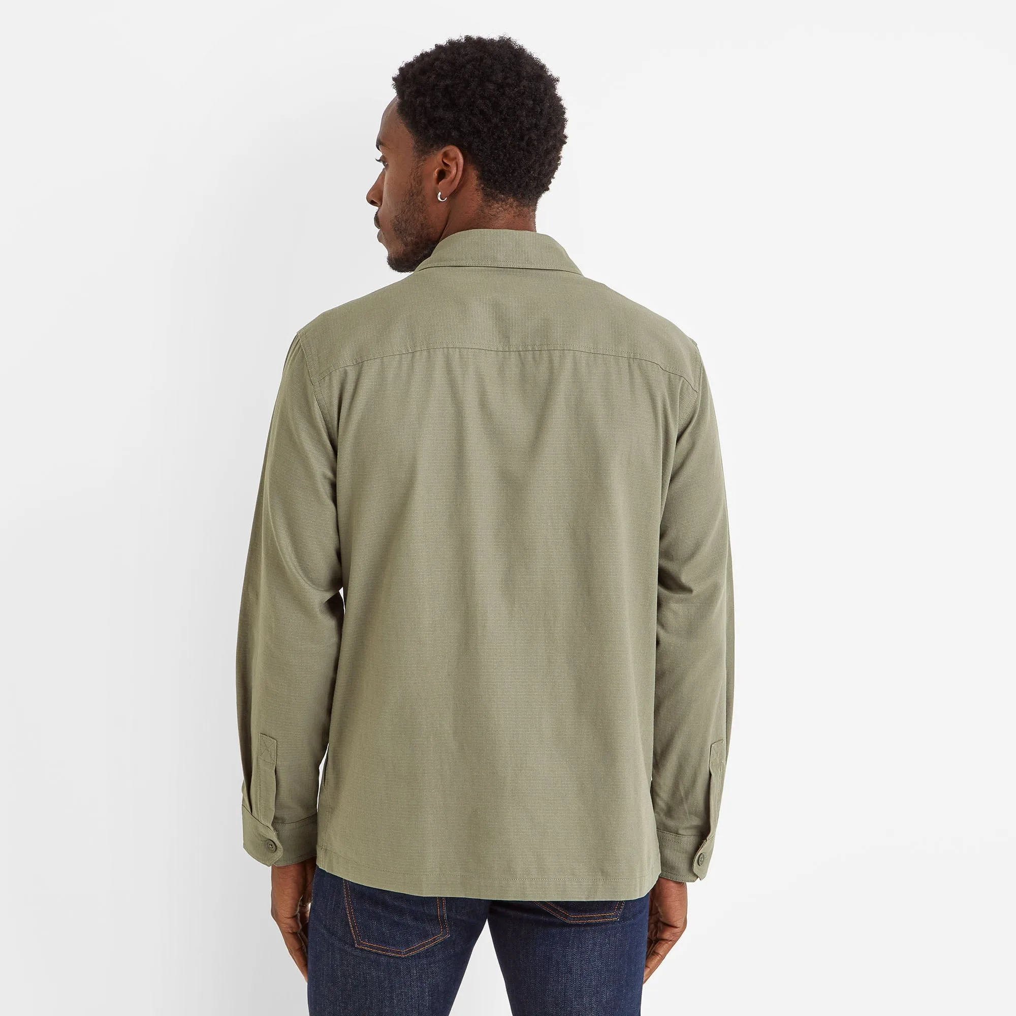 Hatch Mens Overshirt - Faded Khaki