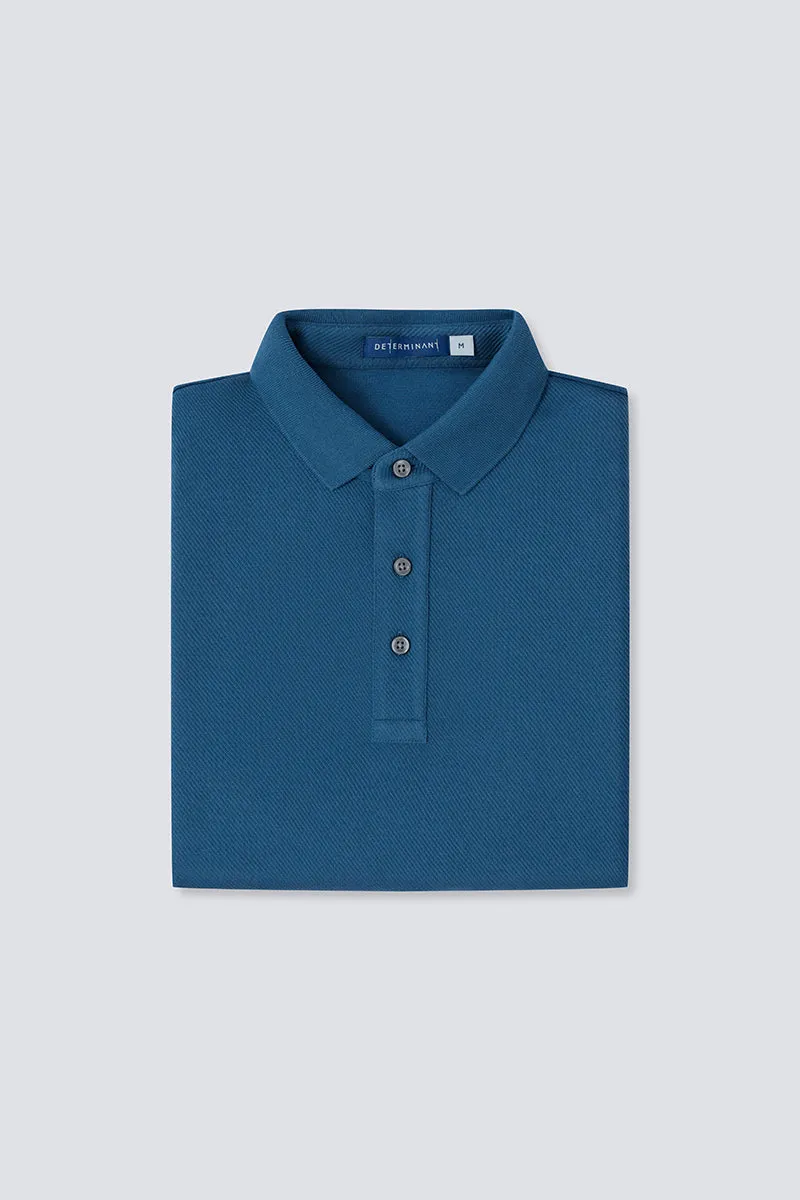 HeatGuard Jacquard Long Sleeve Polo  | Teal PT4126