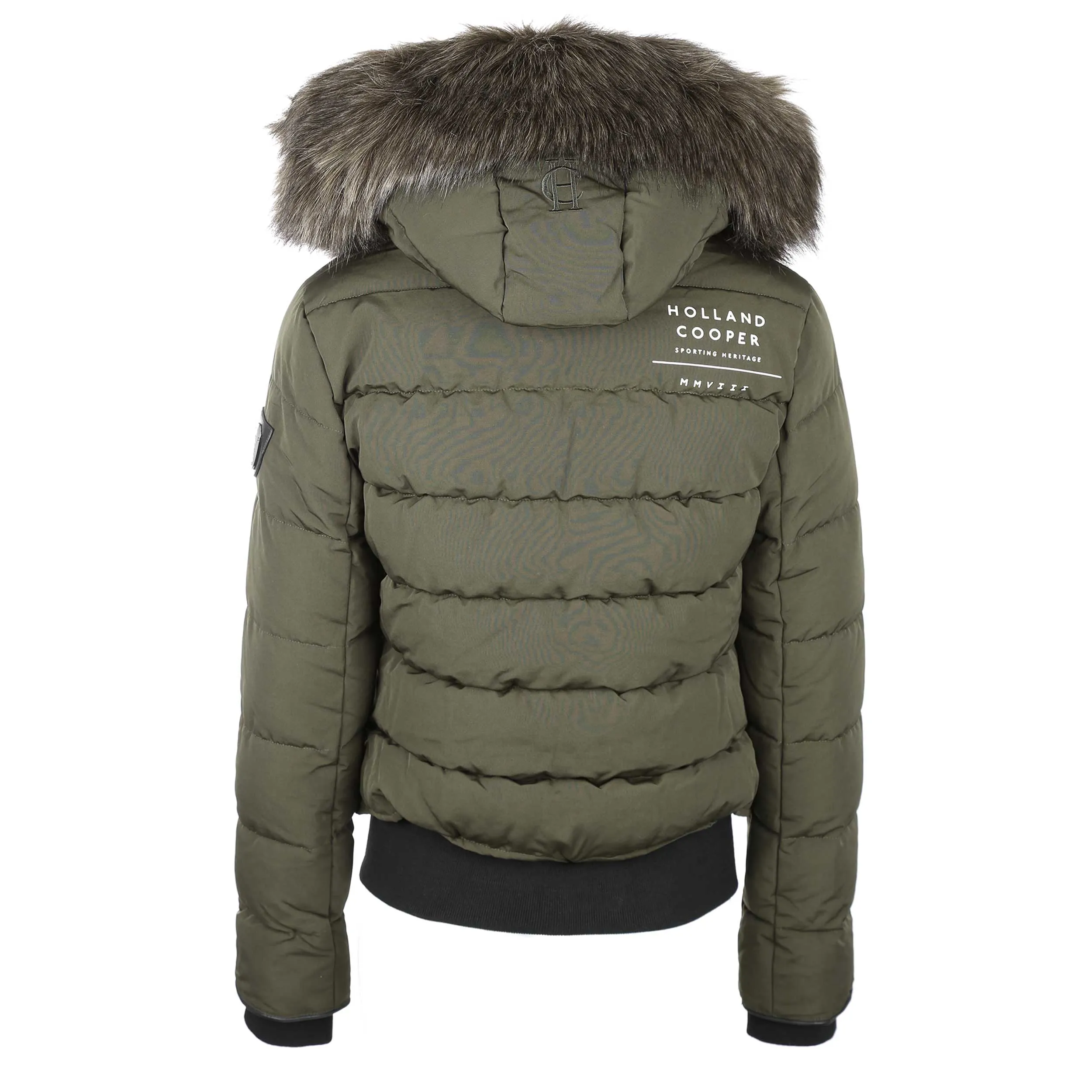 Holland Cooper Whistler Bomber Jacket in Khaki