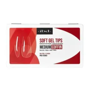 IBD Soft Gel Tips - Medium Coffin