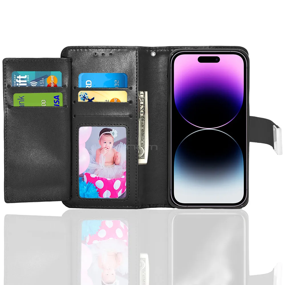 iPhone 14 Pro 6.1 inches Dual Flap Wallet Case - Assortment Colors