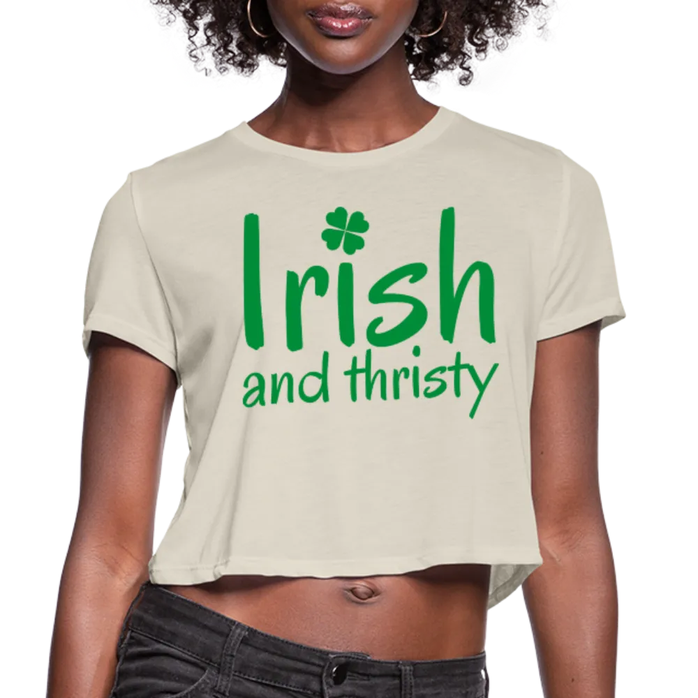 Irish & Thirsty Women's Cropped T-Shirt