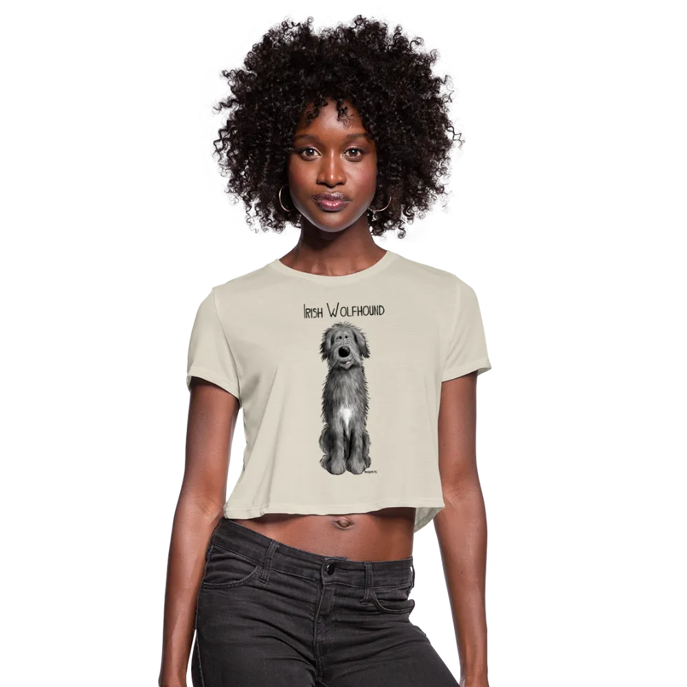 Irish Wolfhound Women's Cropped T-Shirt