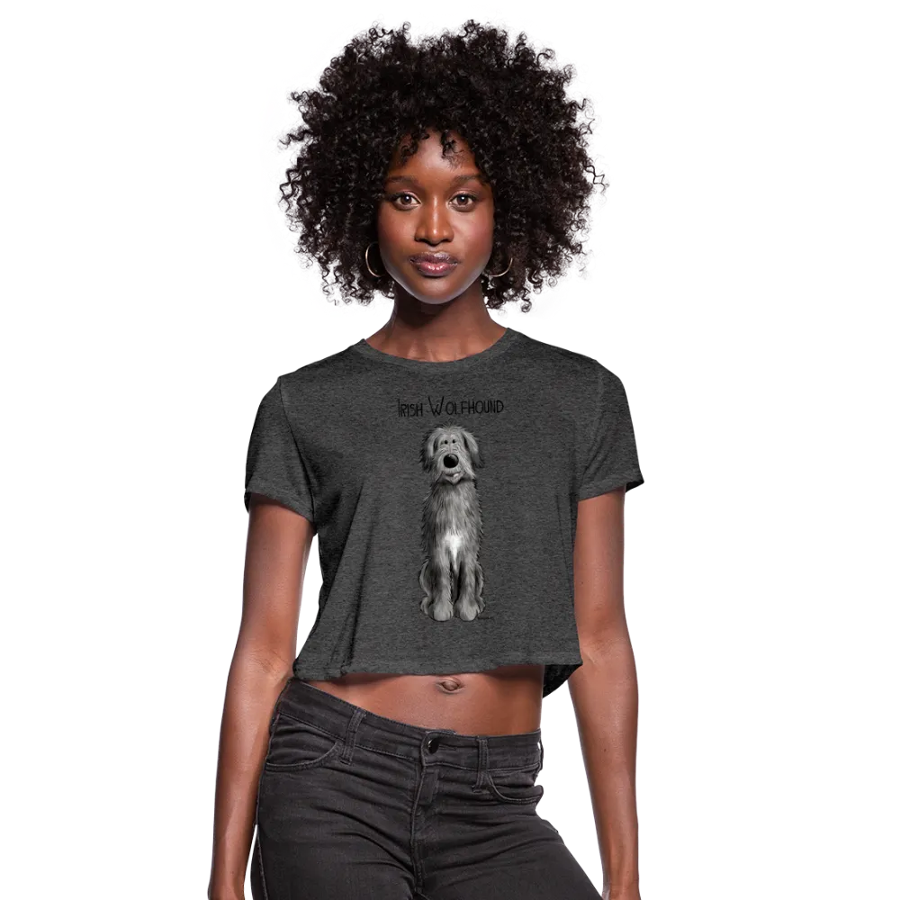 Irish Wolfhound Women's Cropped T-Shirt