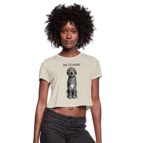 Irish Wolfhound Women's Cropped T-Shirt