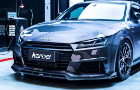 Karbel Carbon Dry Carbon Fiber Front Lip Splitter for Audi TTS & TT S-Line 2015-2019