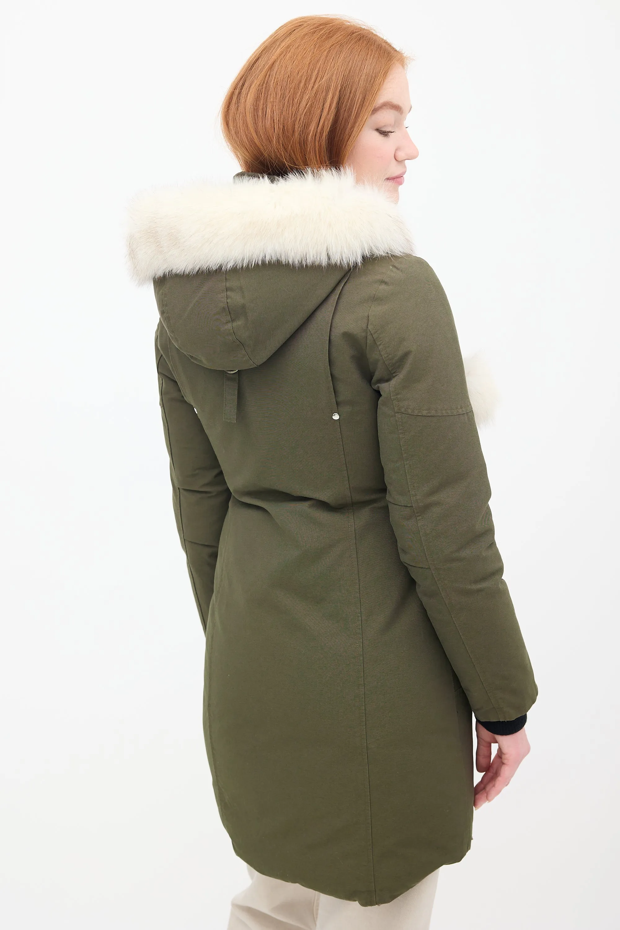 Khaki Green Down & Fur Trim Stirling Parka