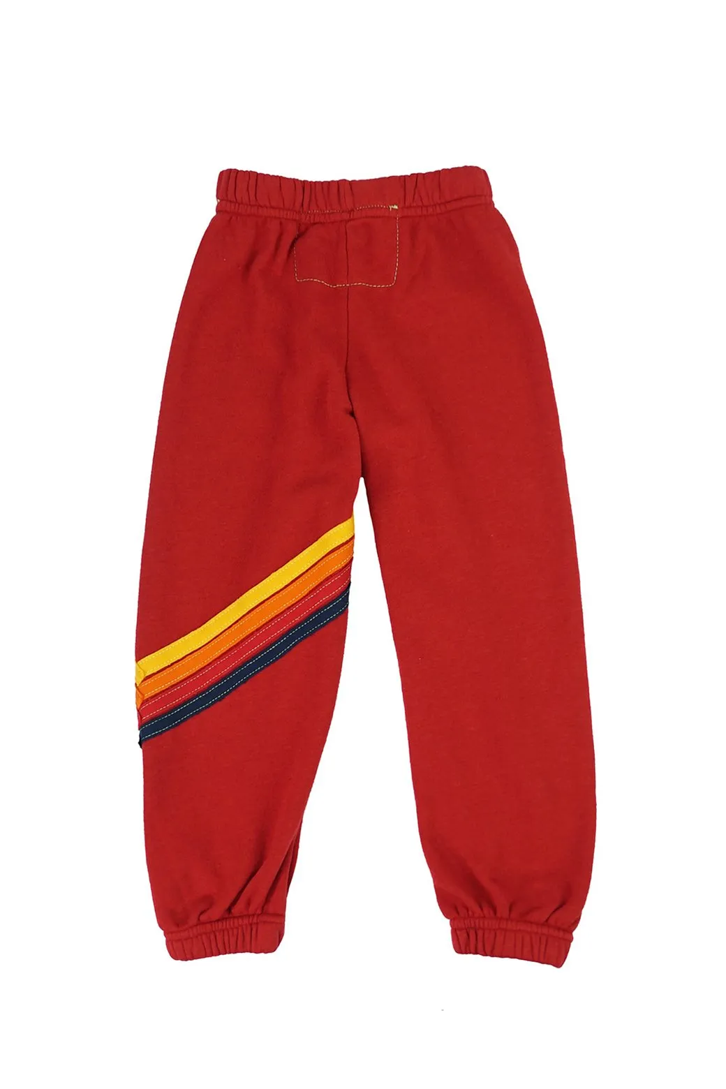 KID'S CHEVRON SWEATPANTS - RED