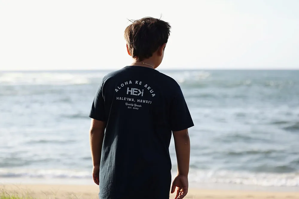 KID'S STATION TEE IN MIDNIGHT NAVY