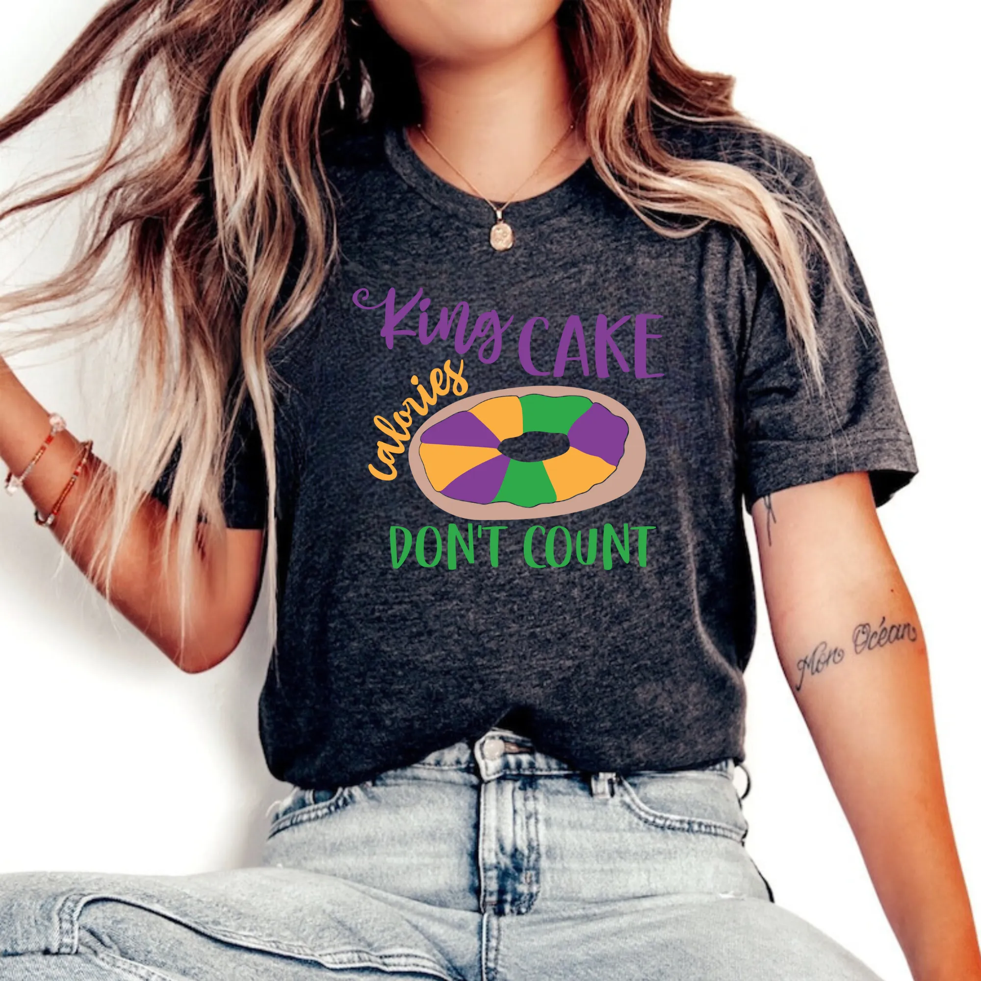 King Cake Calories Don't Count Shirt