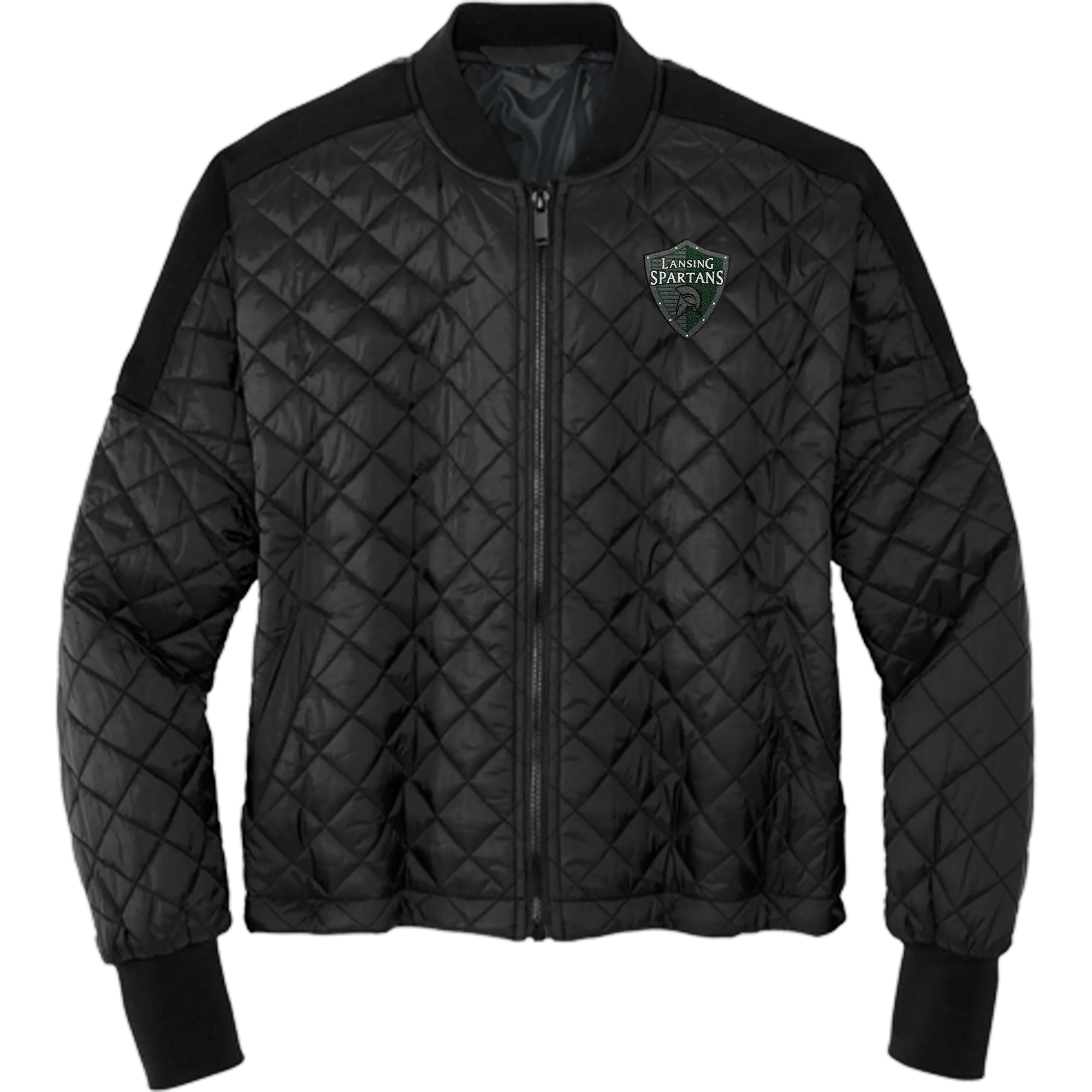 Lansing Spartans Mercer Mettle Womens Boxy Quilted Jacket