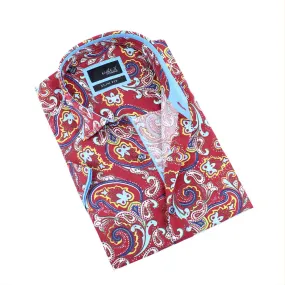 Large Paisley Print Short Sleeve Shirt