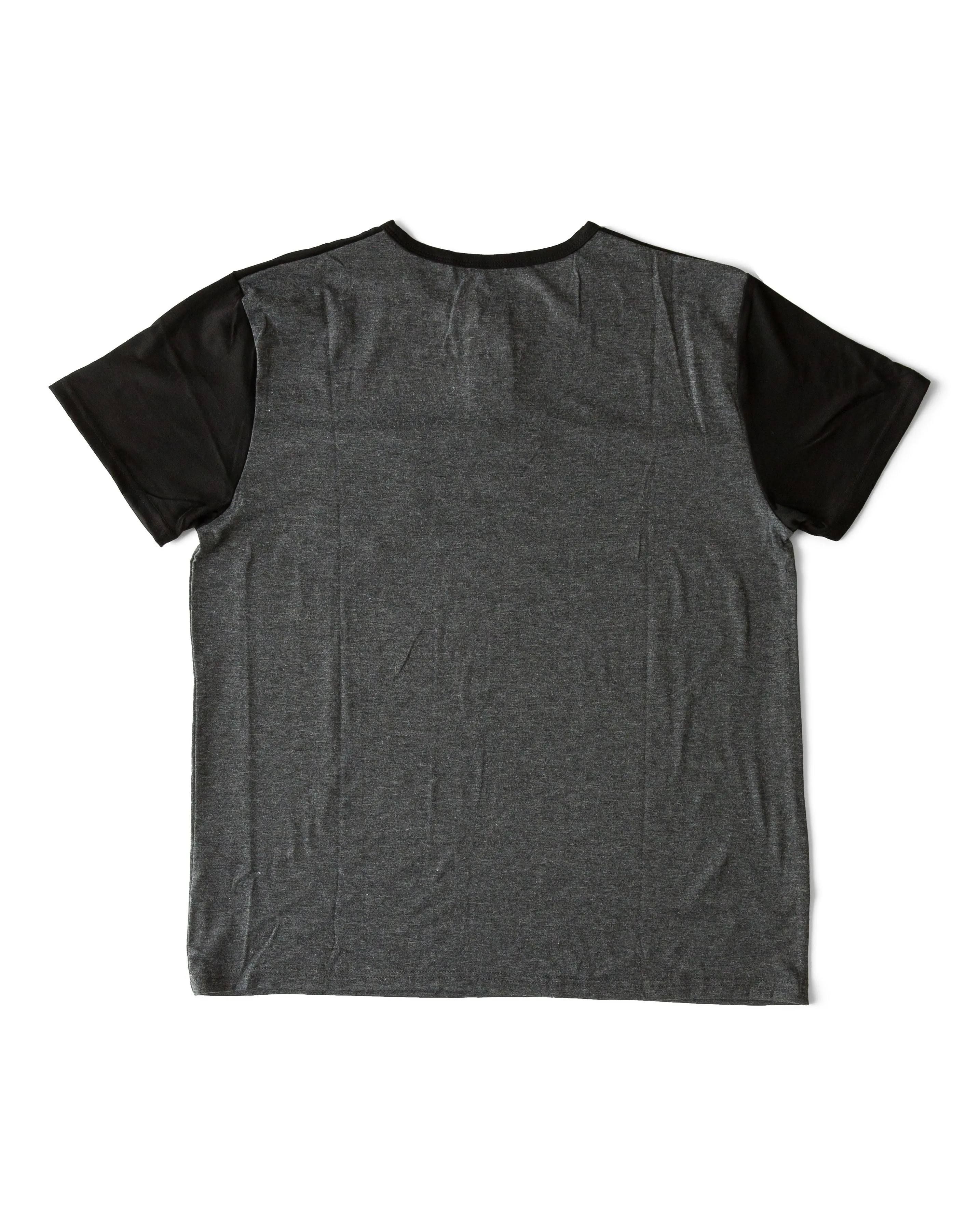 Littlest Prince Black & Charcoal Henley Shirt