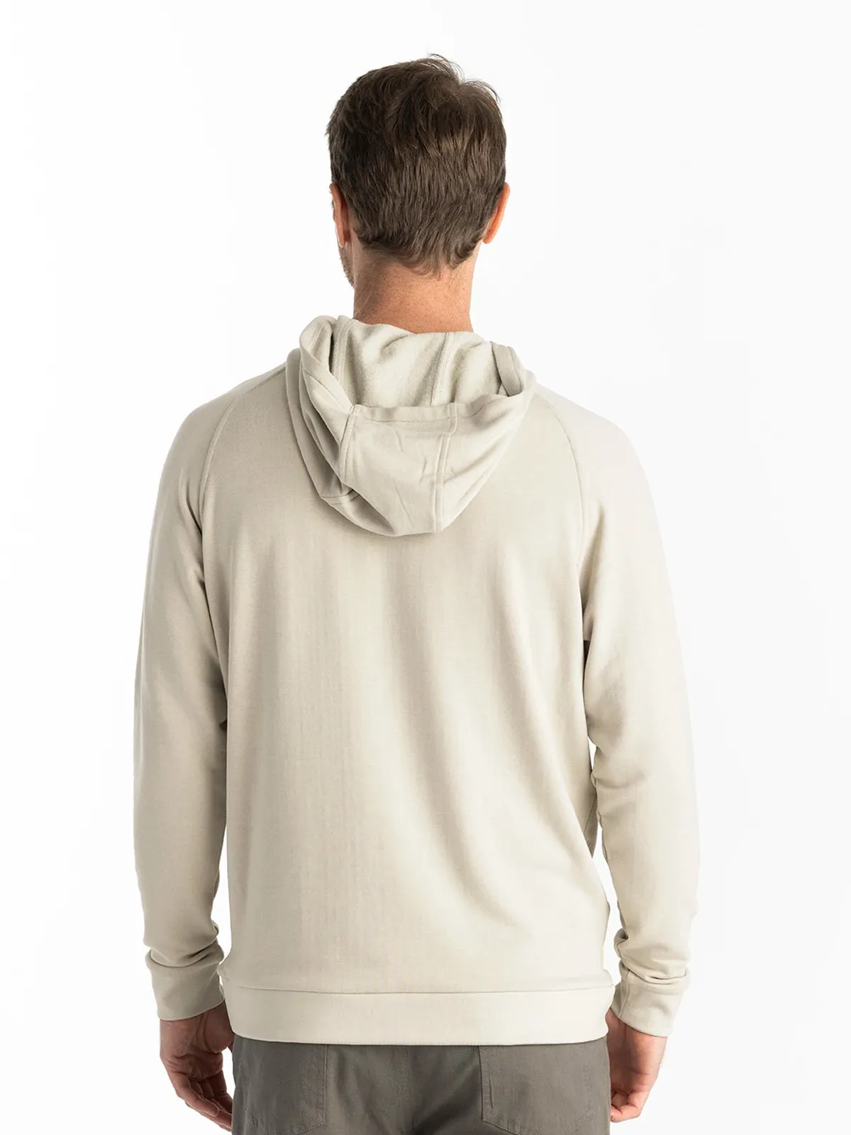 Men's Bamboo Lightweight Fleece Hoodie - Sandstone