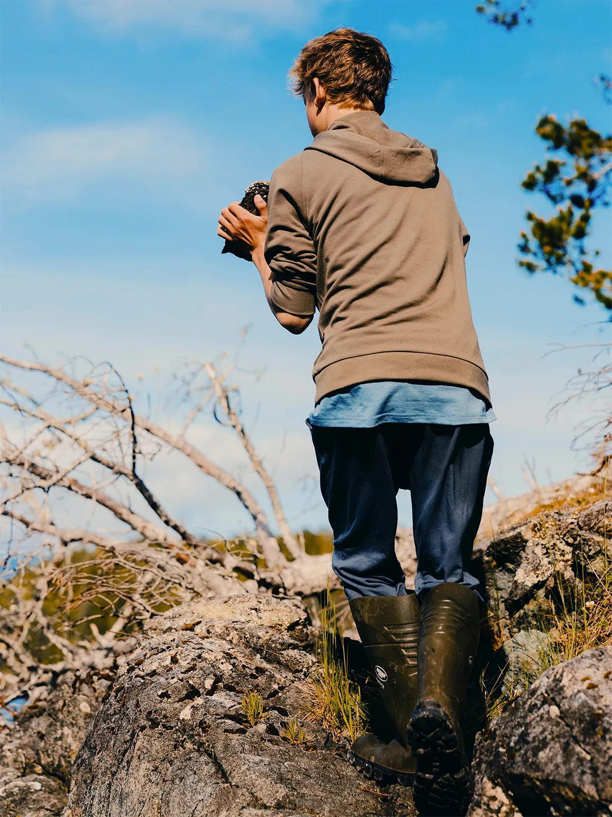 Men's Bamboo Lightweight Fleece Jogger - Heather Grey