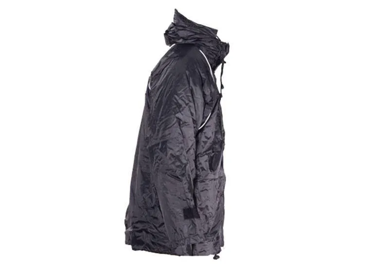 Mens Black Textile Jacket With Hood, MJ4000-BLK-DL