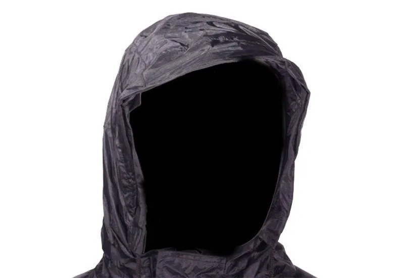 Mens Black Textile Jacket With Hood, MJ4000-BLK-DL