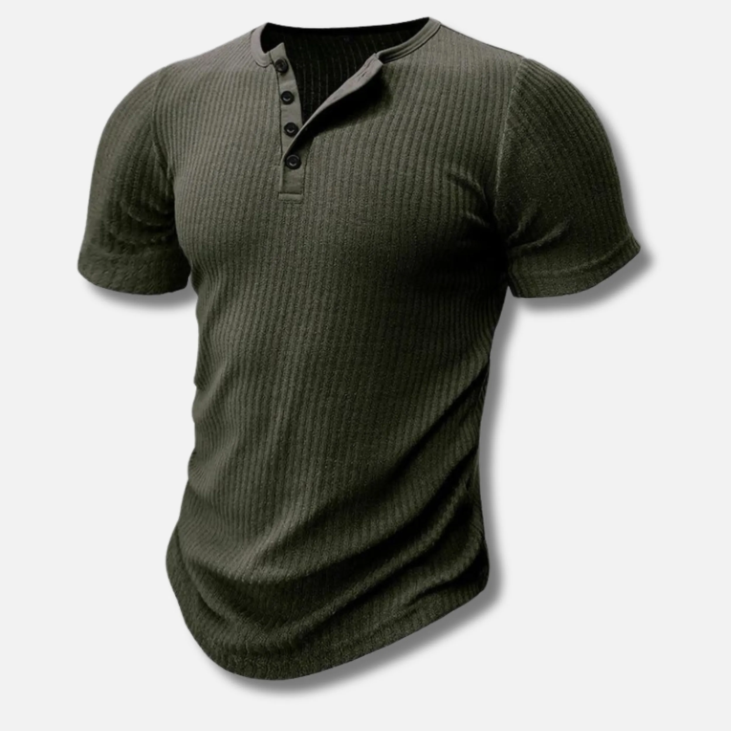 Men's Fitted Henley T-Shirt