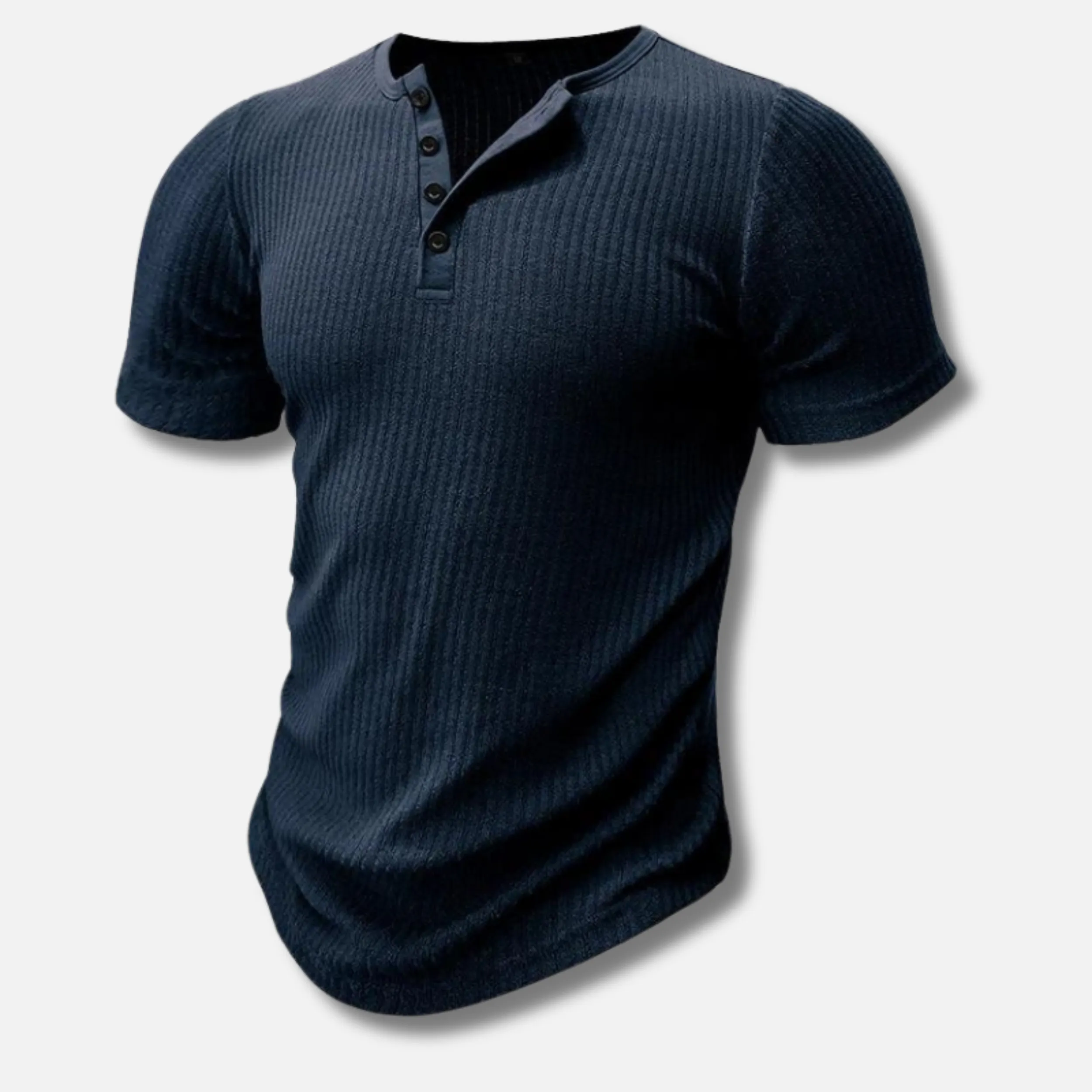 Men's Fitted Henley T-Shirt