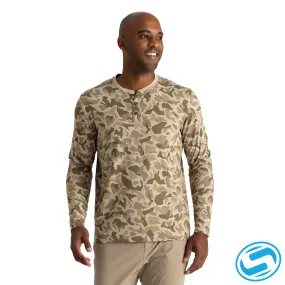 Men's Free Fly Bamboo Flex Long Sleeve Henley Shirt- SALE