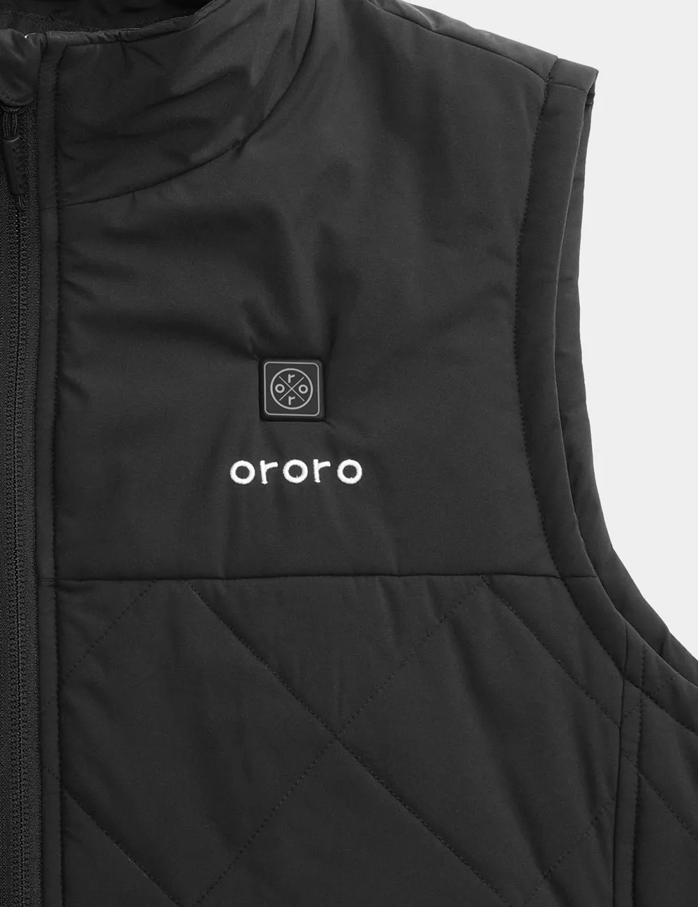 Men's Heated Quilted Vest - Black