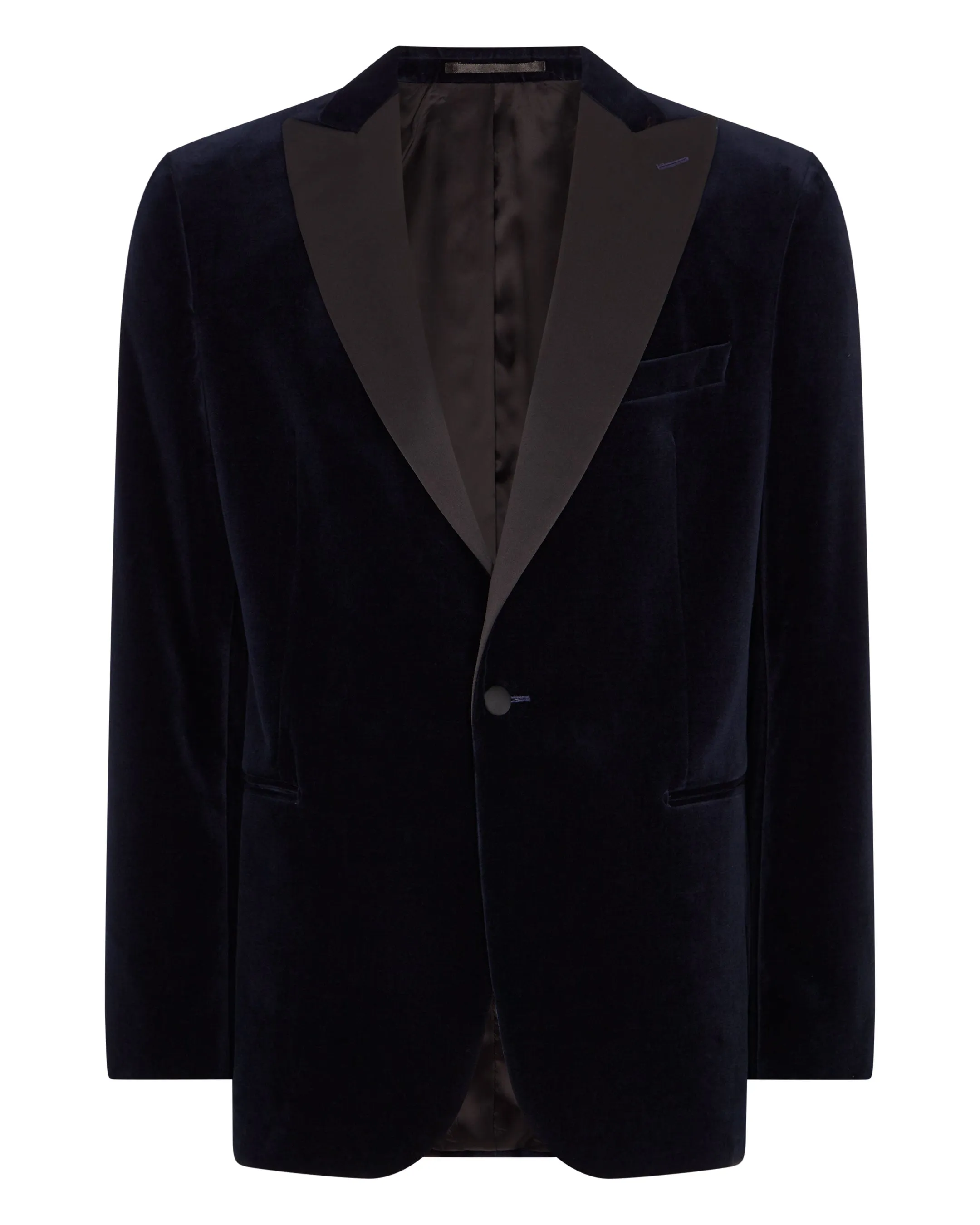 Men's Woven Tux Jacket Midnight Navy Blue