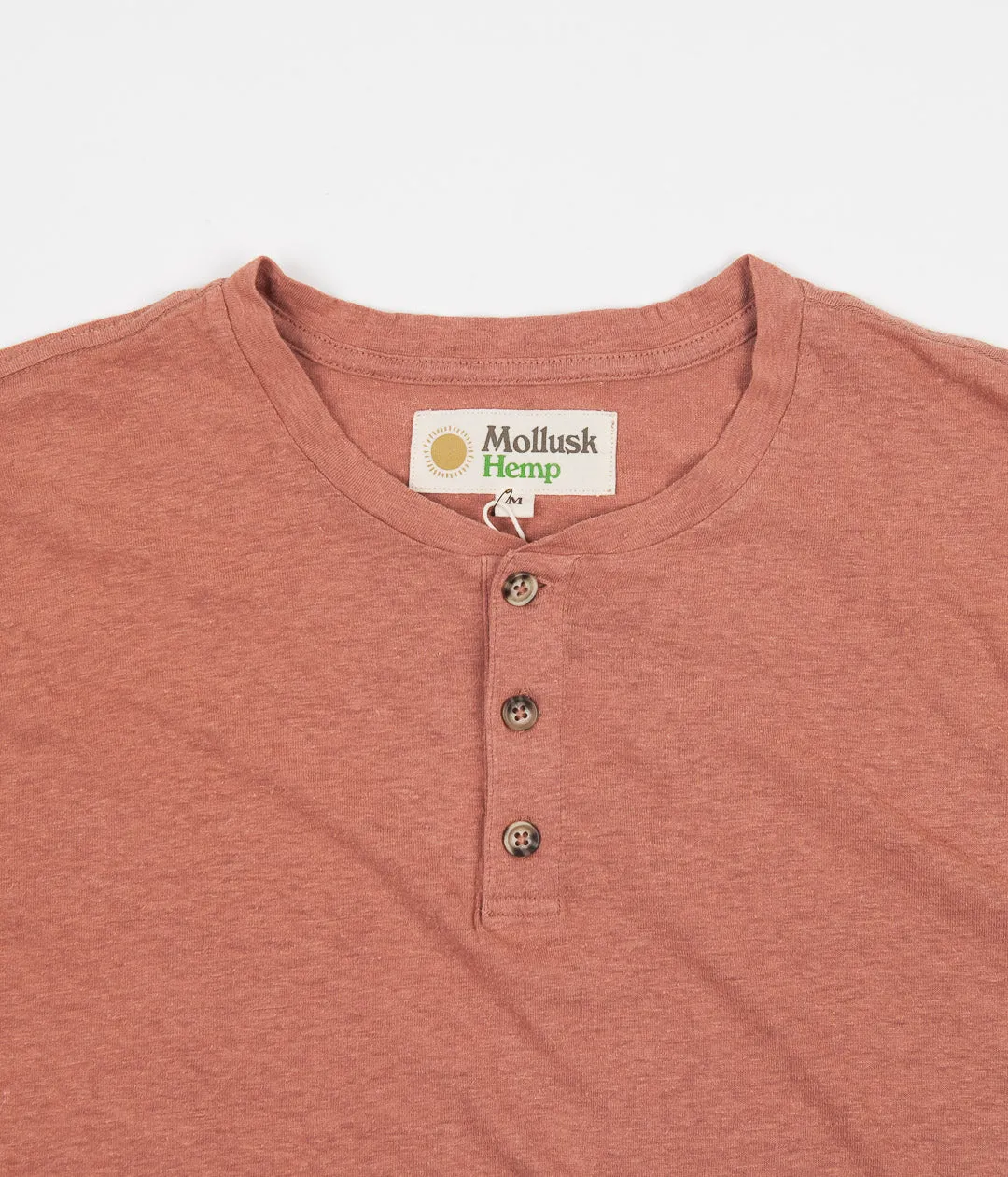 Mollusk Short Sleeve Henley T-Shirt - Mars Dust