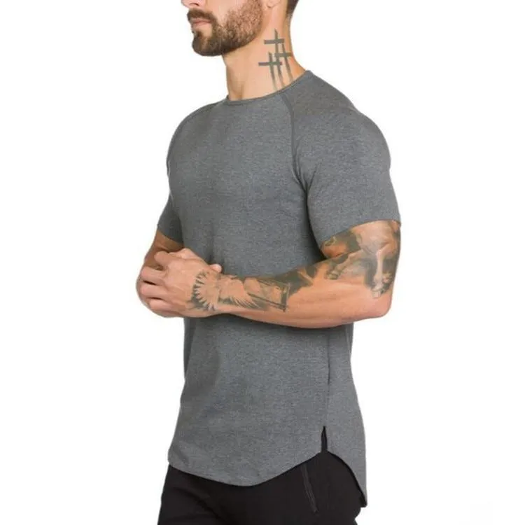 Muscle Fit Henley Gym Shirt