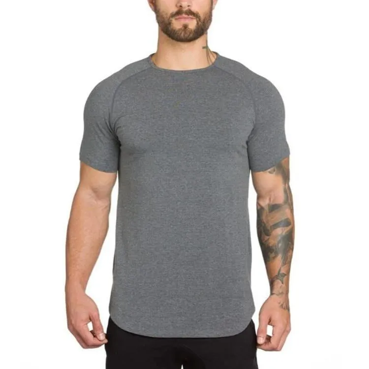 Muscle Fit Henley Gym Shirt