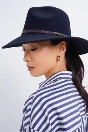 Navy Tack Fedora