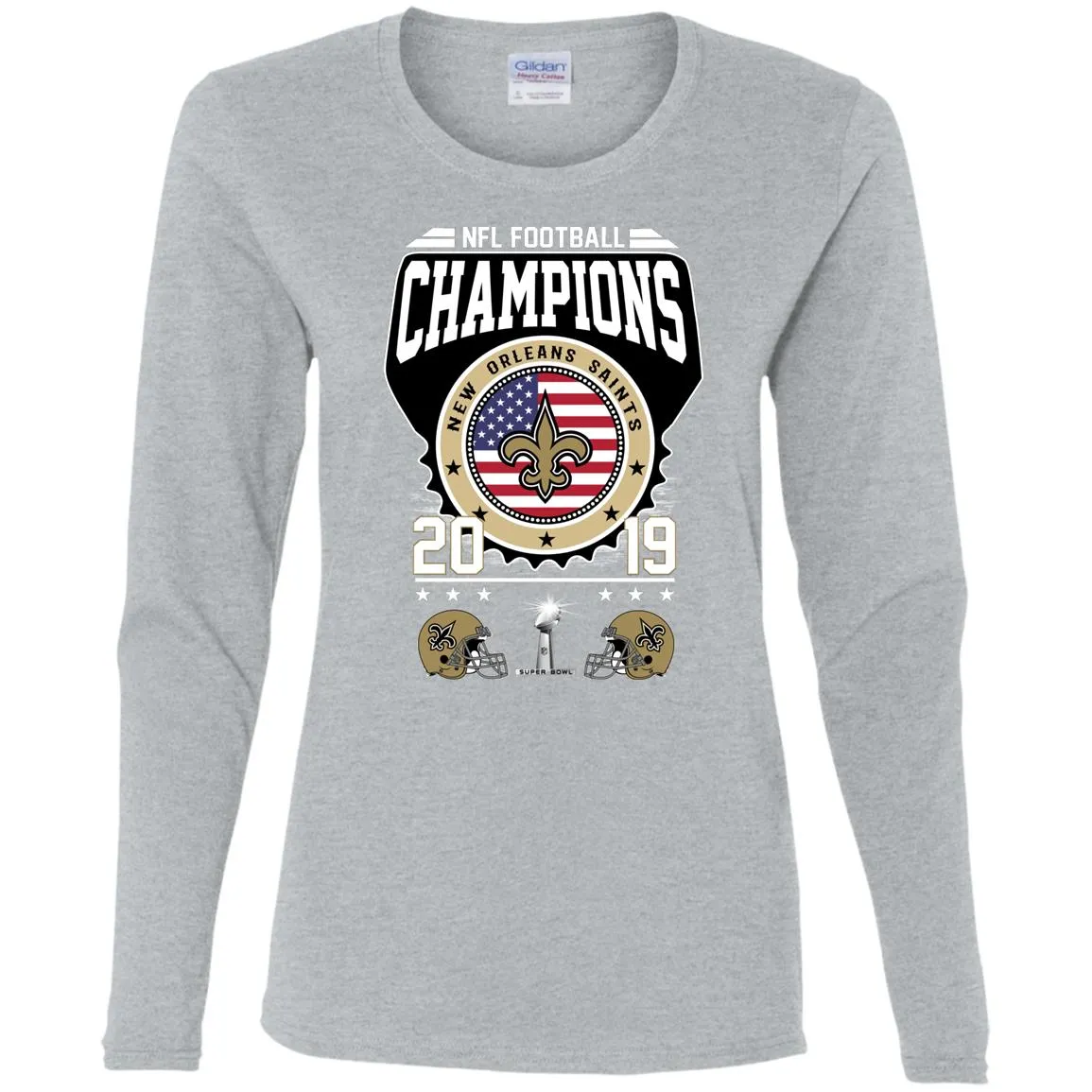 Nfl – Football Champions New Orleans Saints Super Bowl 2019 Women Long Sleeve Shirt