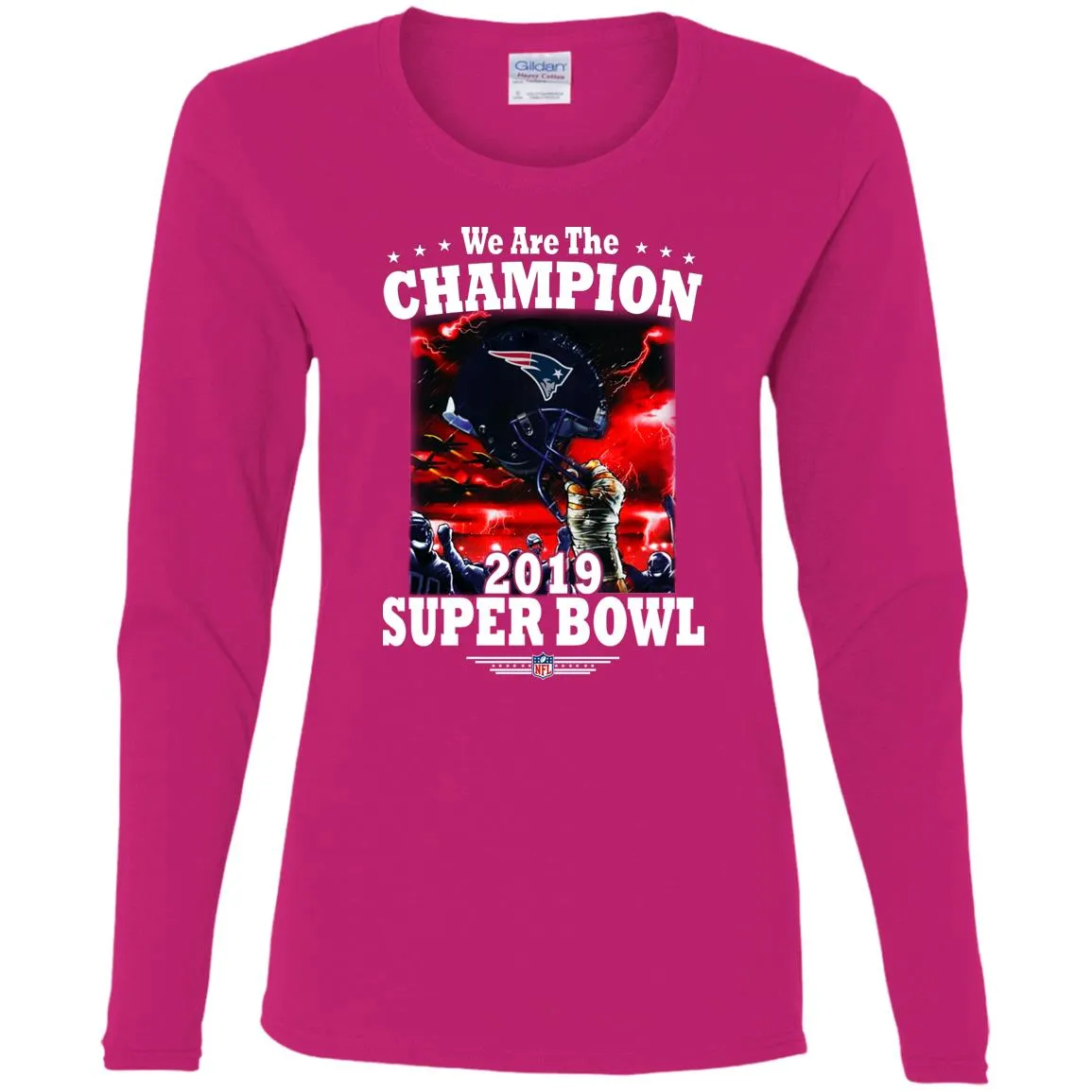 Nfl – New England Patriots We Are The Champion 2019 Super Bowl Football Women Long Sleeve Shirt