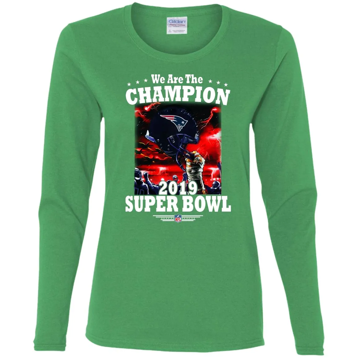 Nfl – New England Patriots We Are The Champion 2019 Super Bowl Football Women Long Sleeve Shirt