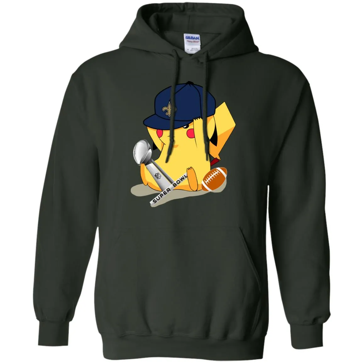 Nfl – New Orleans Saints Pikachu Super Bowl 2019 Football Pullover Hoodie Sweatshirt