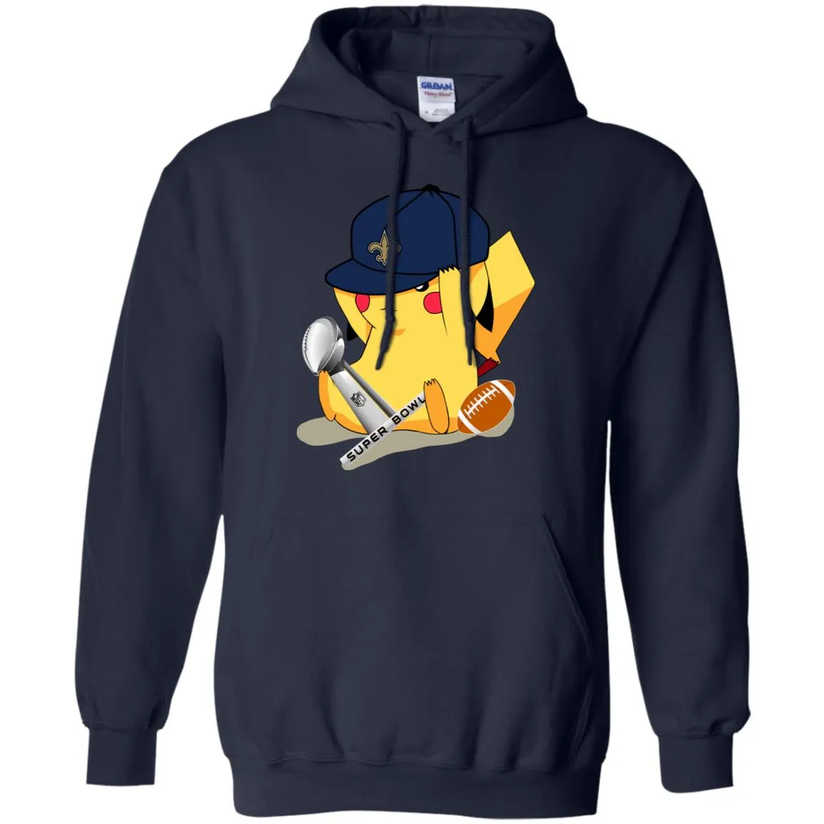 Nfl – New Orleans Saints Pikachu Super Bowl 2019 Football Pullover Hoodie Sweatshirt