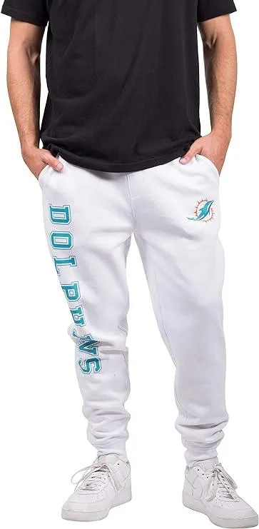 NFL Official Adults Active Super Soft Fleece Game Day Jogger Sweatpants - Unisex|Miami Dolphins