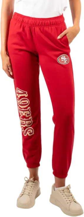 NFL Official Women's Super Soft Fleece Jogger Sweatpants|San Francisco 49ers