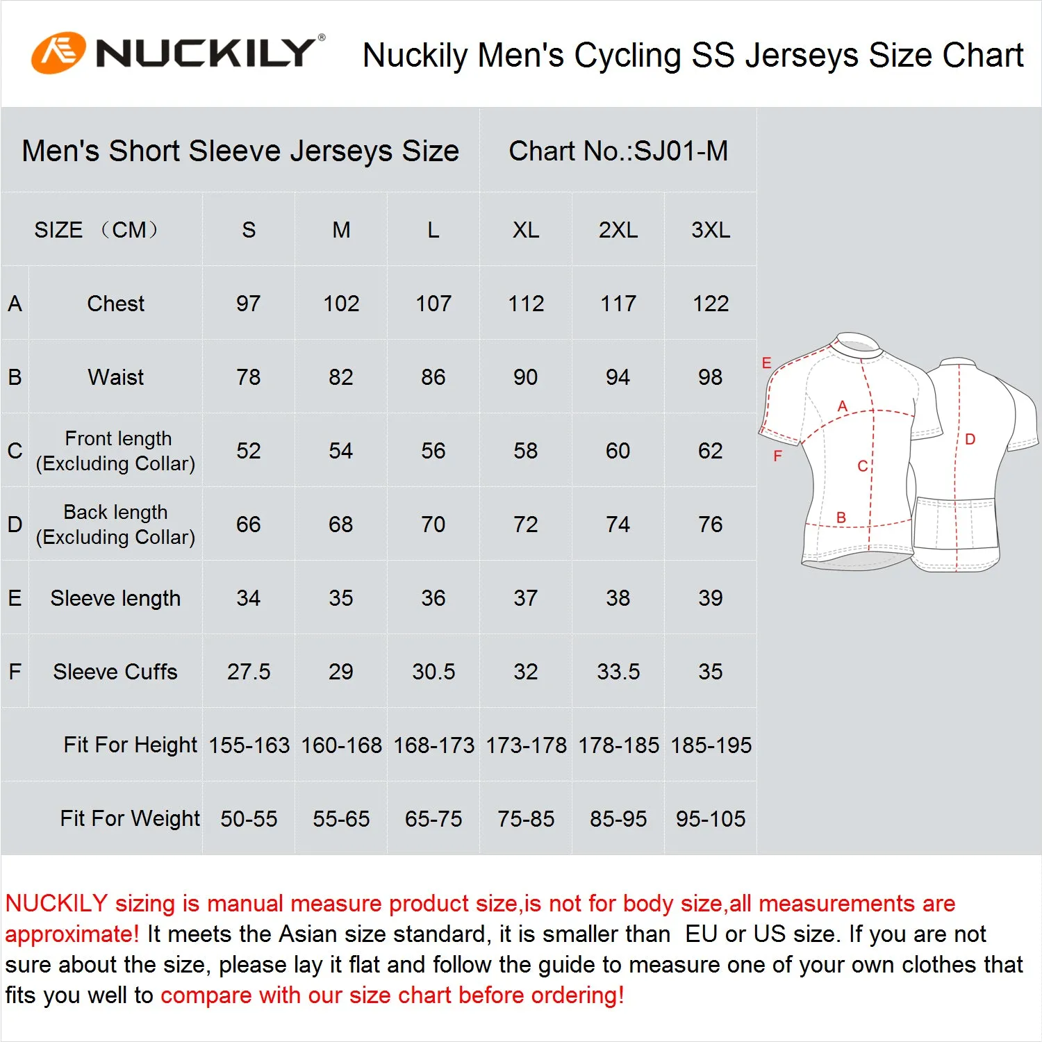 Nuckily MA003 Short Sleeve Cycling Jersey