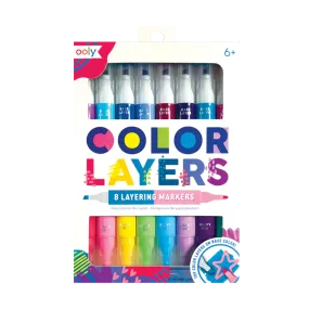 OOLY Color Layers Double-Ended Layering Markers - Set of 8