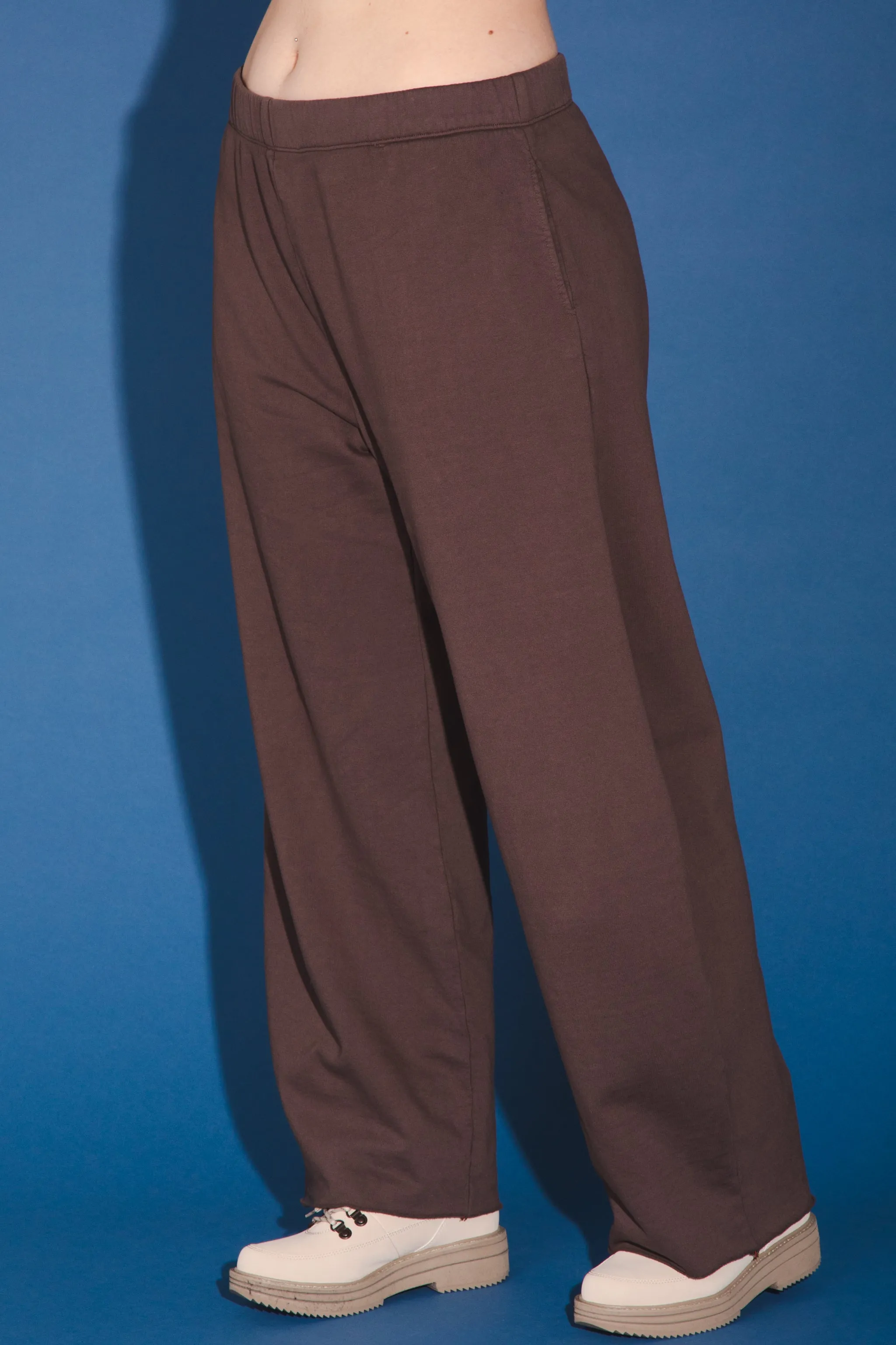 Organic Wide Leg Sweatpant in Felt - Reg & Tall