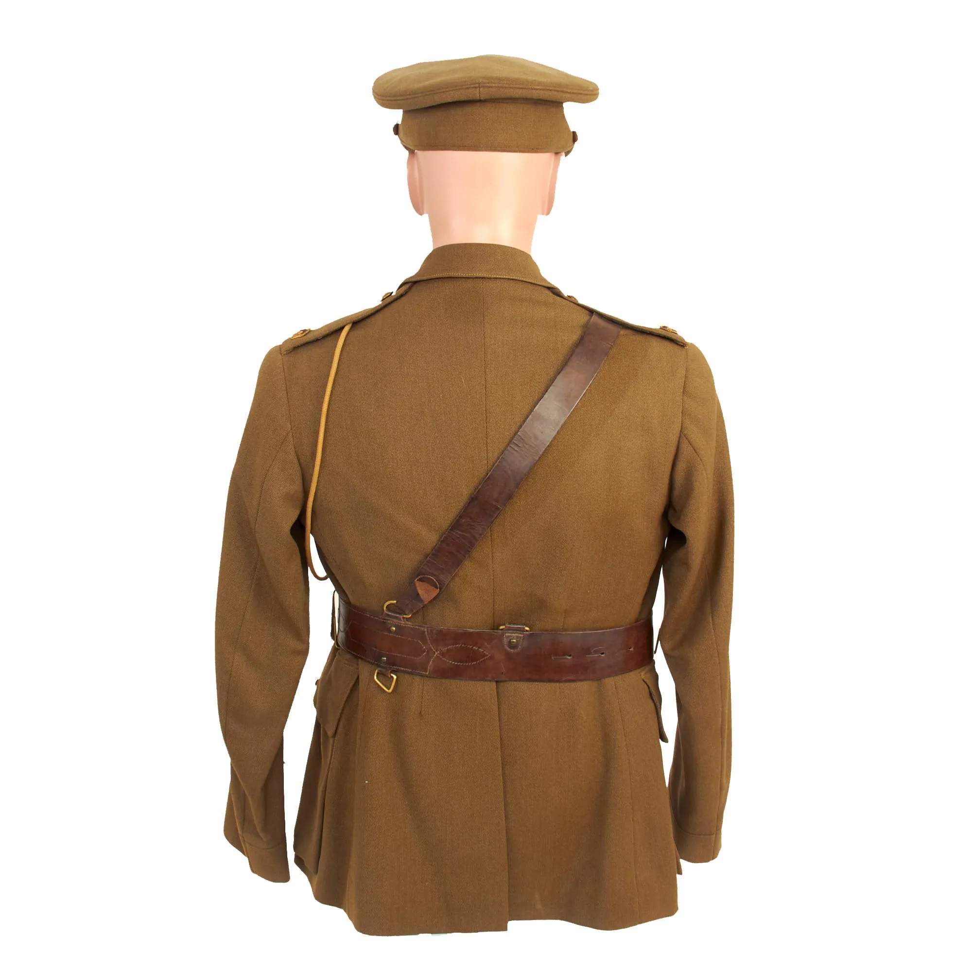 Original British WWI Royal Engineers Named Officer’s Uniform Set with Visor Cap For Military Cross Recipient “Major Thomas”