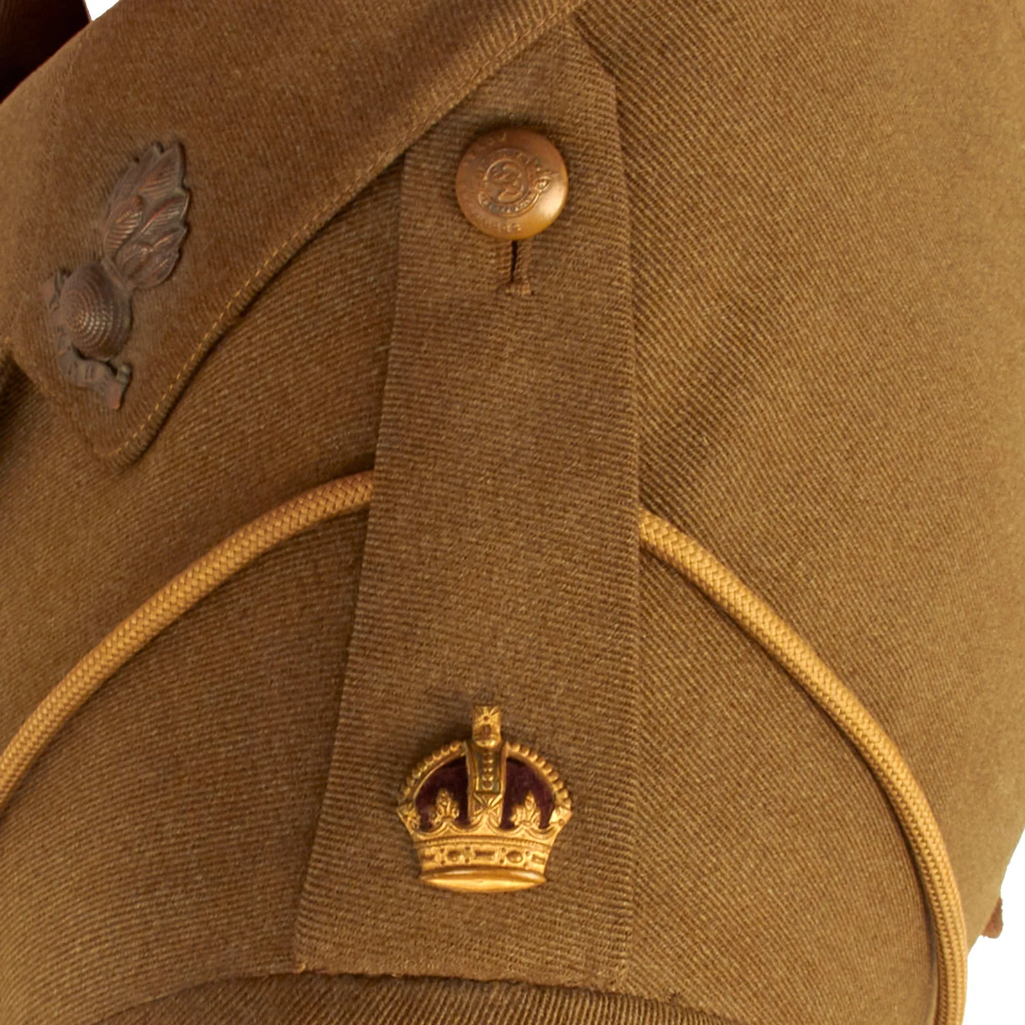 Original British WWI Royal Engineers Named Officer’s Uniform Set with Visor Cap For Military Cross Recipient “Major Thomas”